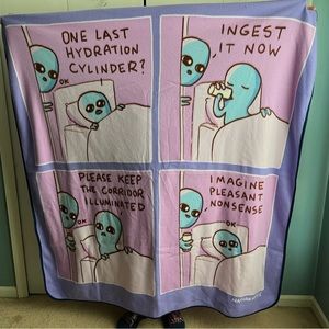 Strange Planet Fuzzy Blanket
